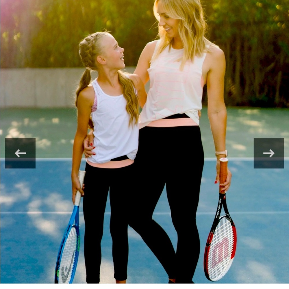 Zyia Peach band light n tight leggings mother daughter